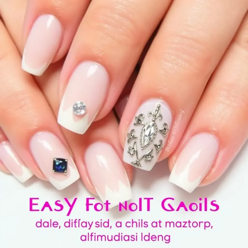 Accessorizing Easy Fast Nail Designs: Jewels, Stickers, and More