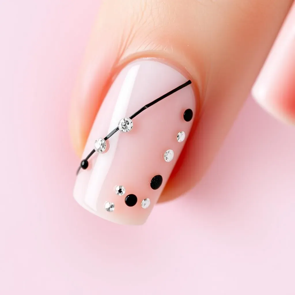 Adding Flair: Incorporating Lines with Other Nail Art Elements