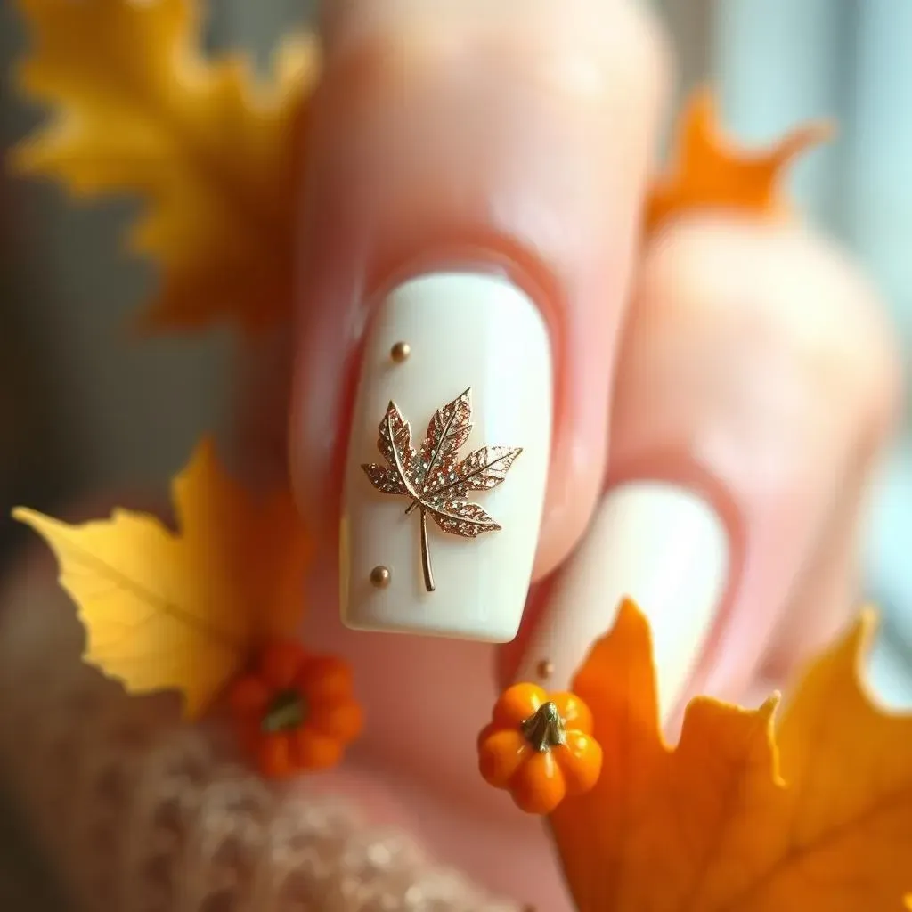 Adding Some Sparkle: Easy Glitter and Accessory Nail Designs for Thanksgiving