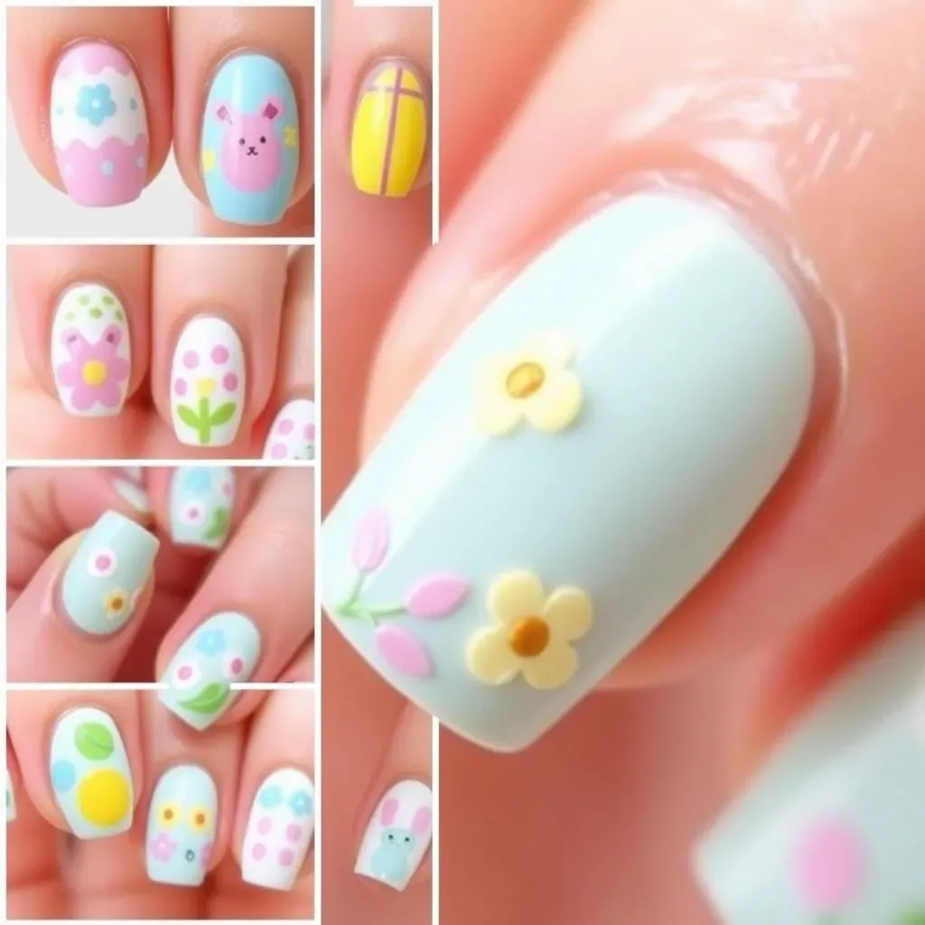 Adorable Easter Nail Art Ideas Using Basic Tools
