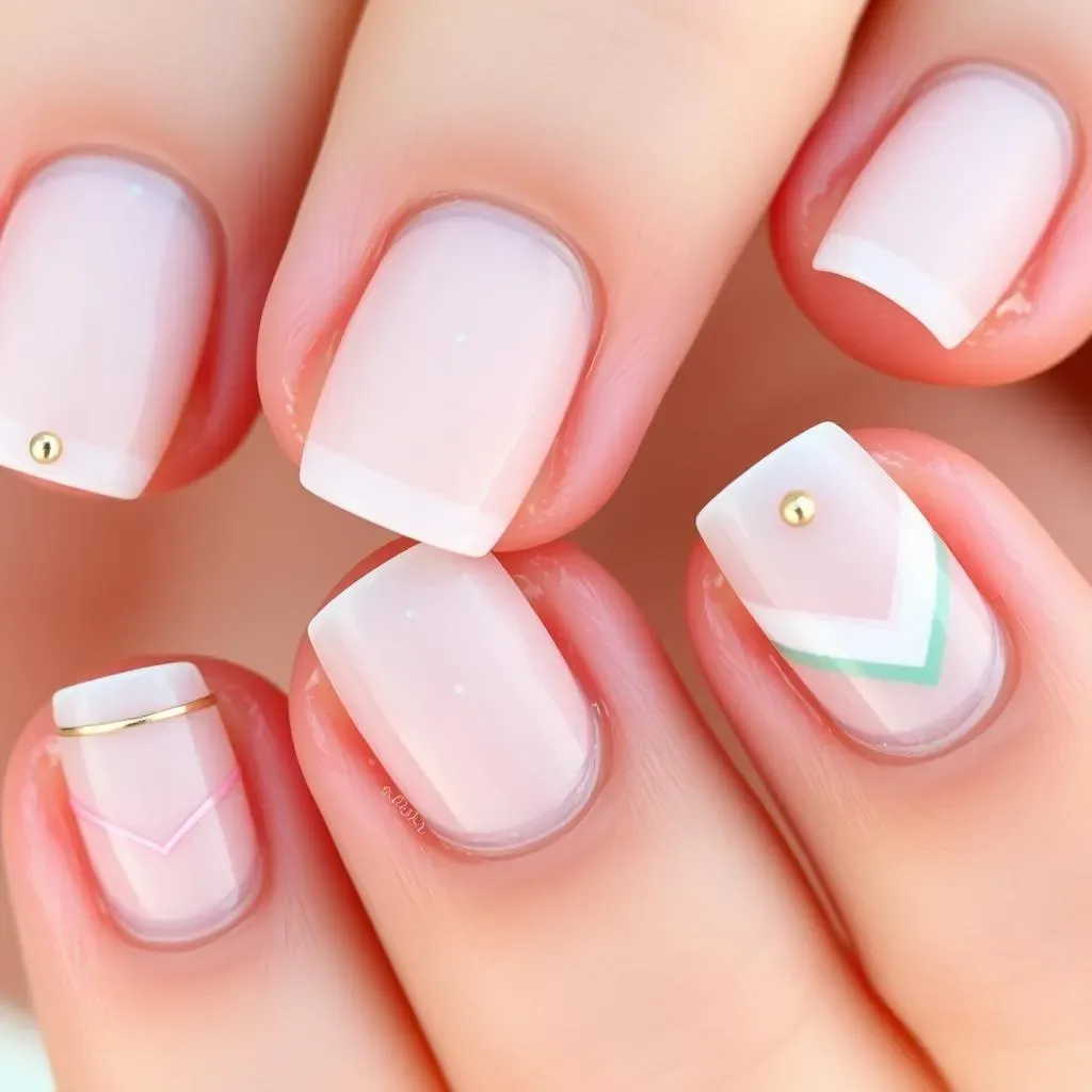 Adorable Nail Art Ideas for Short Nails: Minimalist Magic