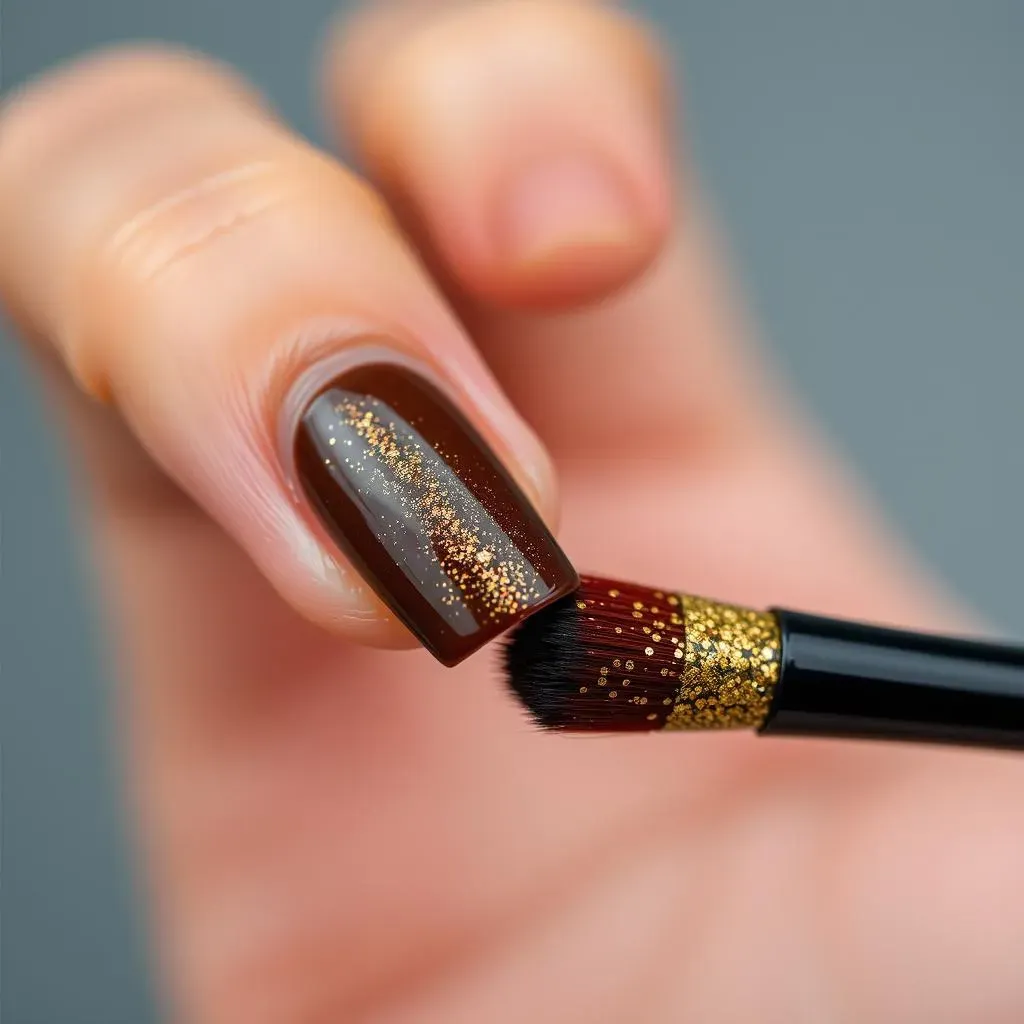 Choosing the Right Brown and Glitter for Your Nail Design