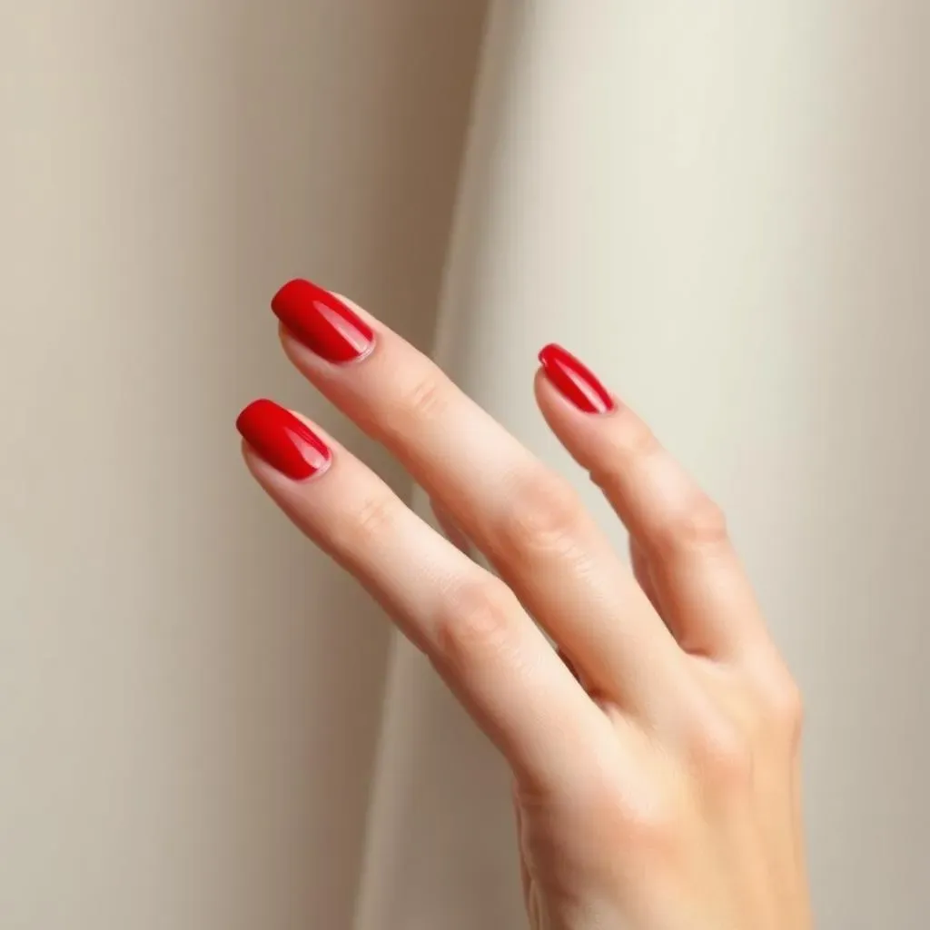 Classic Simple Red Nail Designs