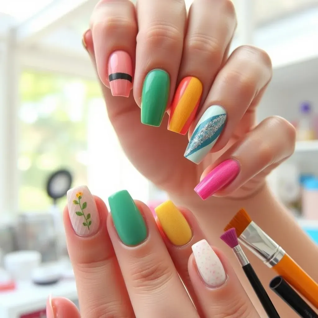 Cool Nail Designs Using Everyday Tools