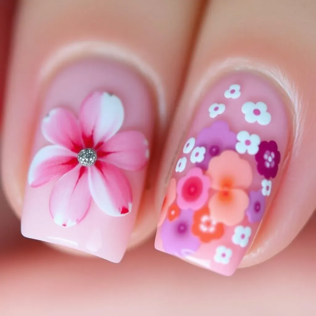 Creative Ideas for Easy Flower Nail Designs