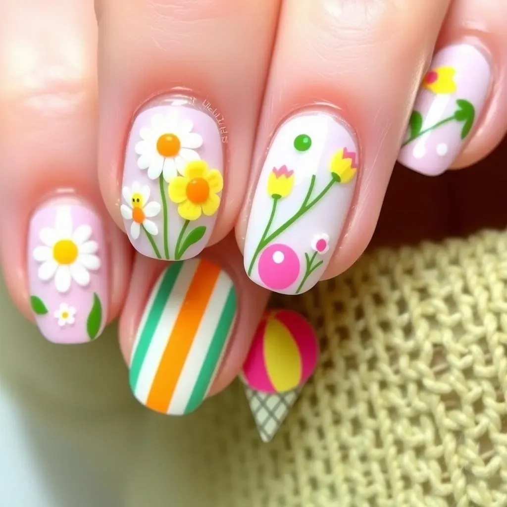 Creative Nail Design Ideas for 10 Year Olds: Seasonal Fun