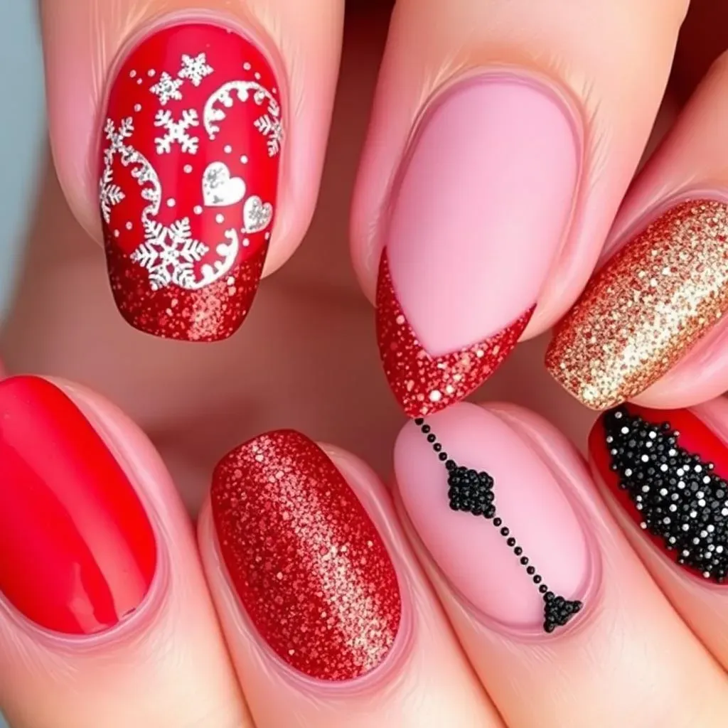 Creative Red Glitter Nail Art Ideas for Every Occasion