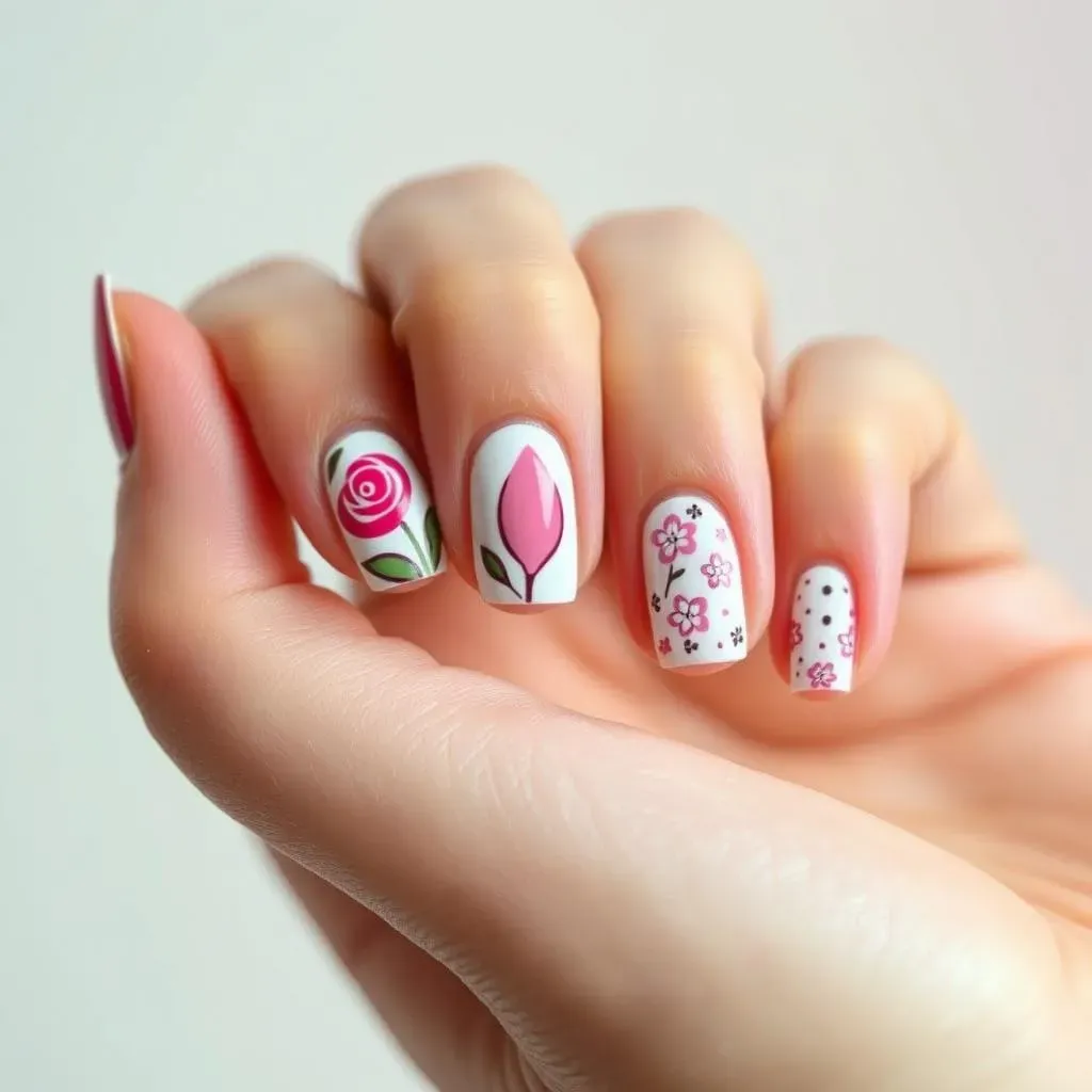 Cute Flower Nail Designs: StepbyStep Tutorials