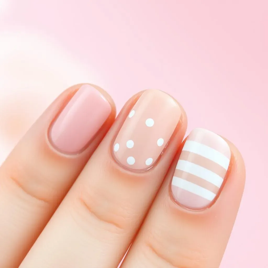 Easy DIY Simple Nail Designs Short: AtHome Manicures