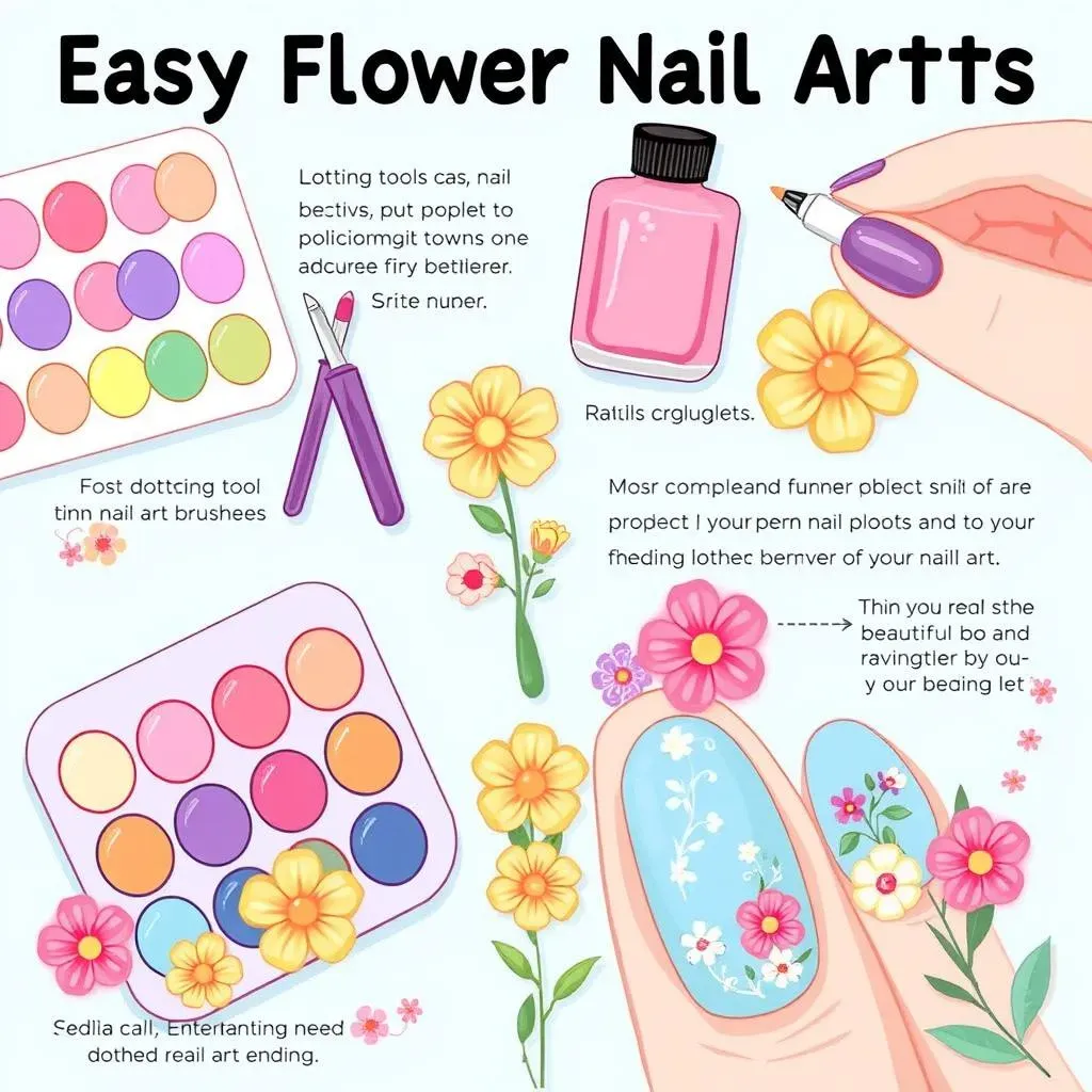 Easy Flower Nail Art Designs: Tools and Techniques You'll Need