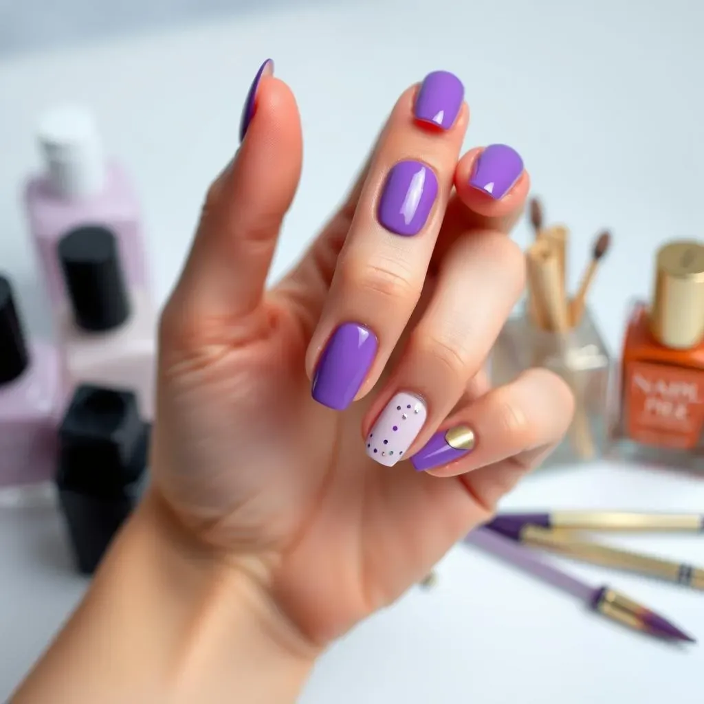 Easy Purple Nail Art Ideas for Beginners