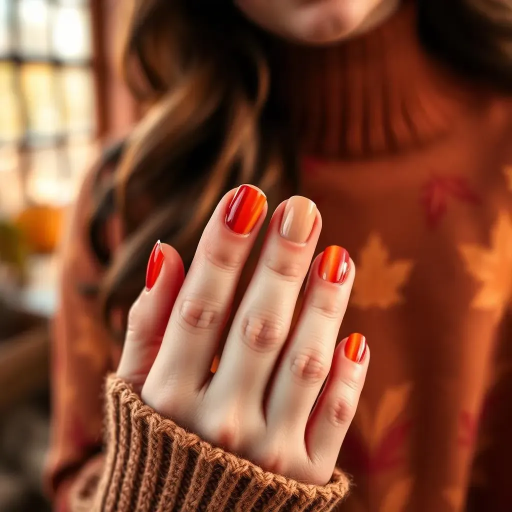 Easy Thanksgiving Nail Designs Using Only Nail Polish