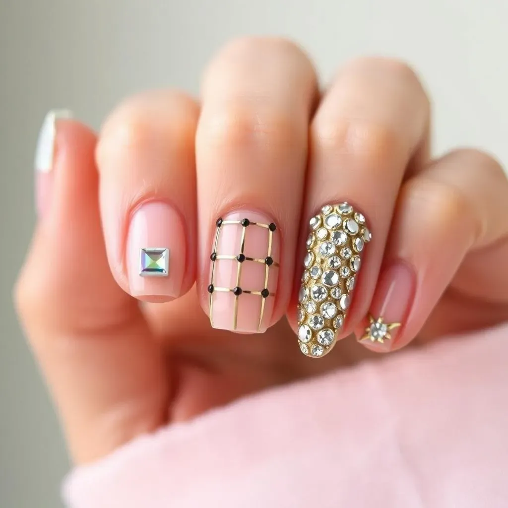 Effortless Elegance: Exploring Simple Nail Jewel Designs