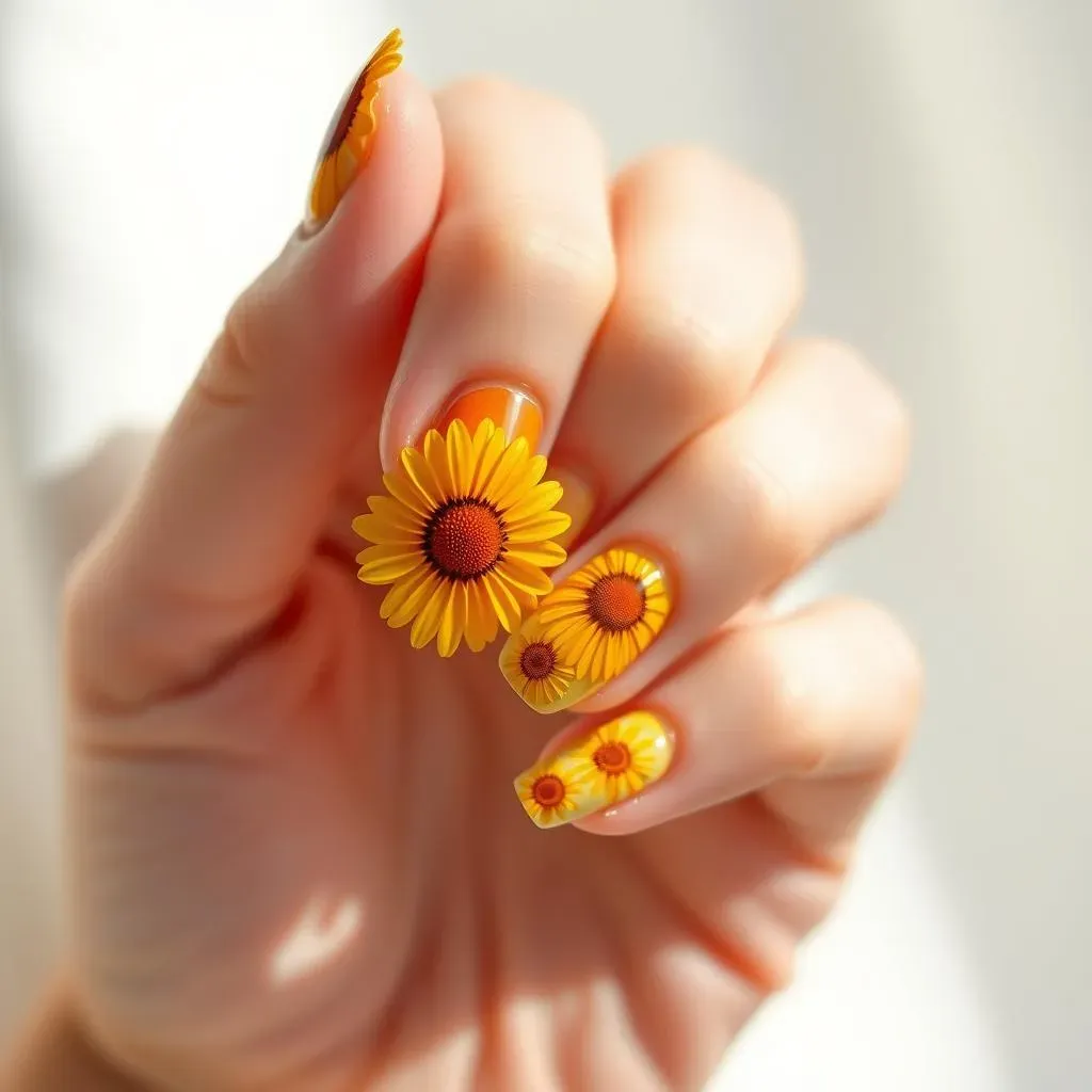 FarOut Florals: Iconic 70s Retro Flower Nail Design Ideas