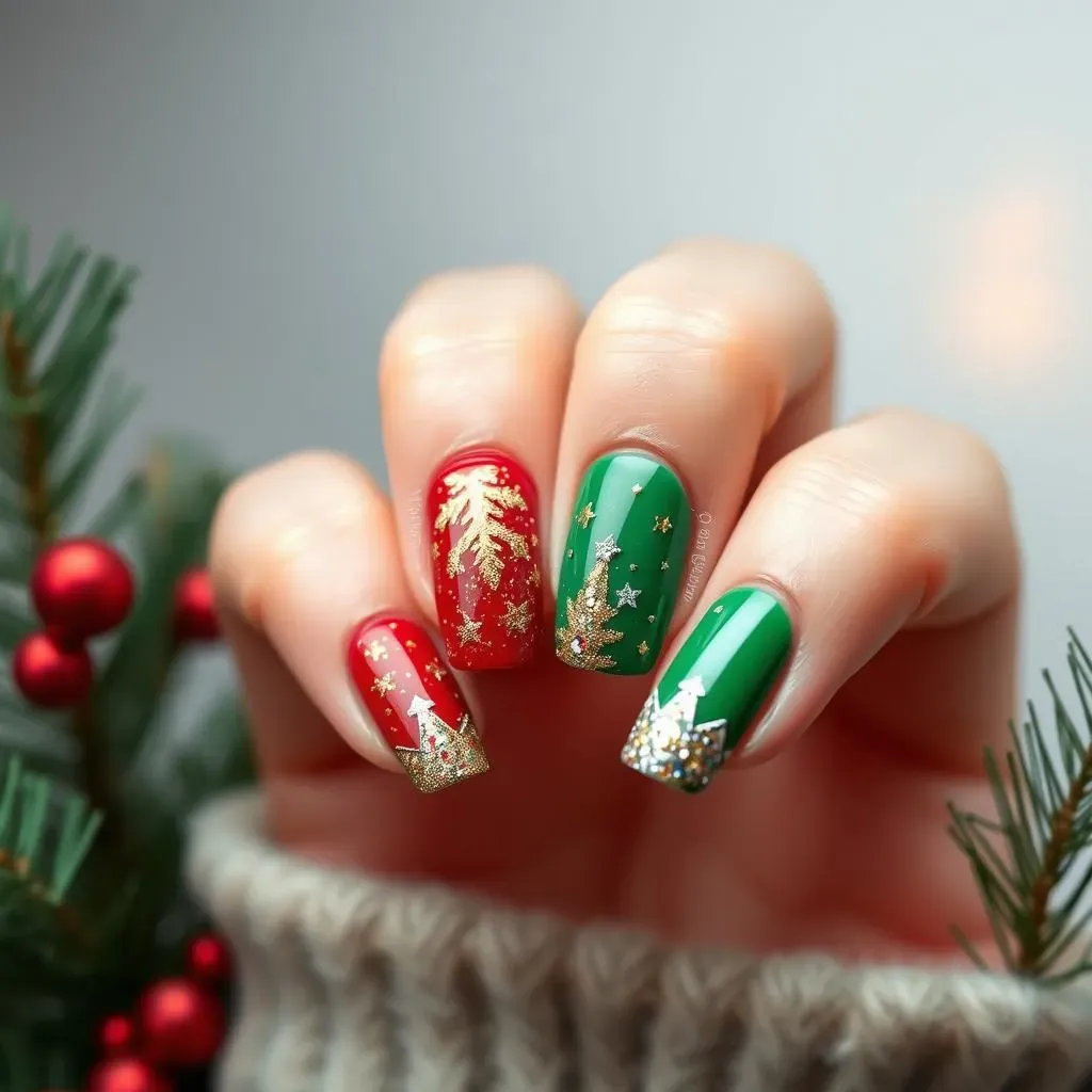Holiday Sparkle: Festive Easy Toe Nail Designs