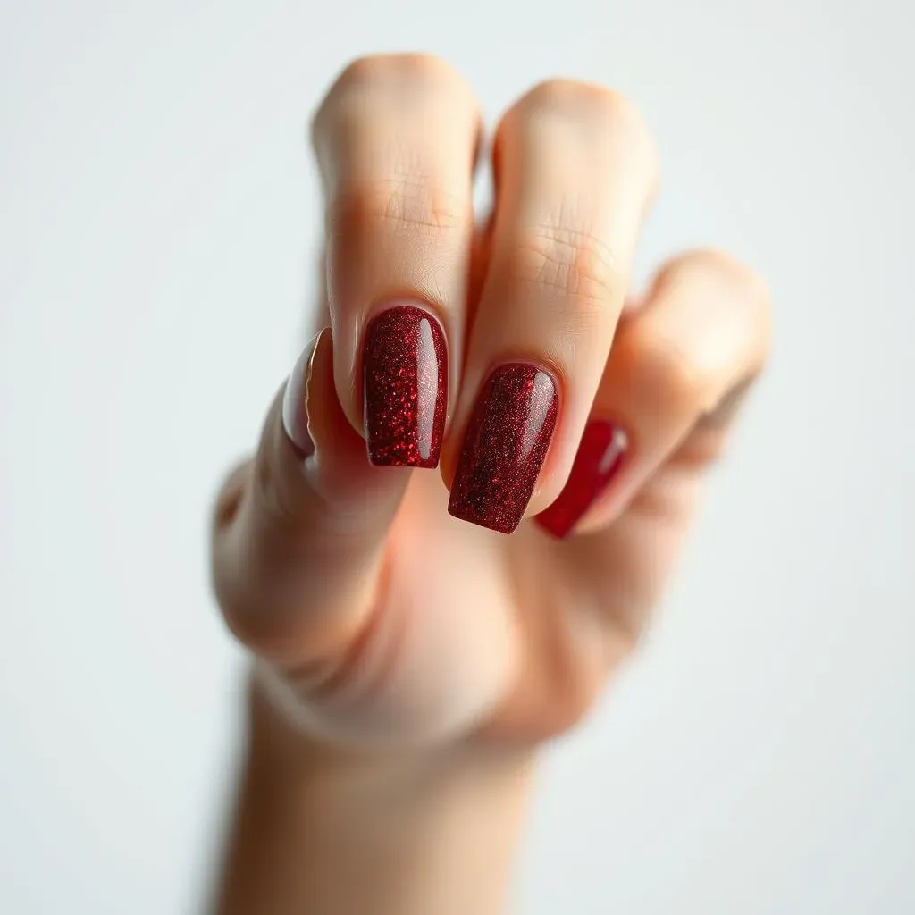 How to Achieve the Perfect Red Glitter Nail Look at Home