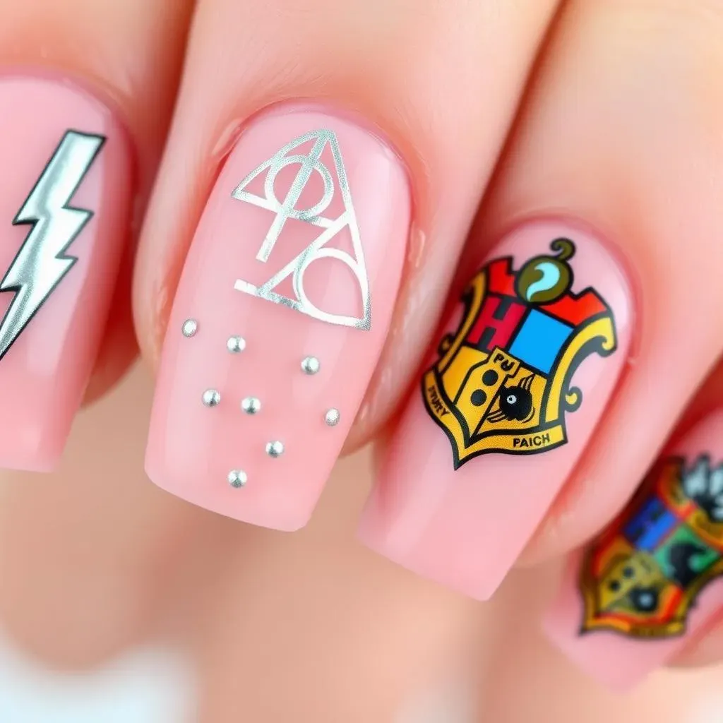 Magical Motifs: Easy Harry Potter Nail Designs Using Stickers and Stencils
