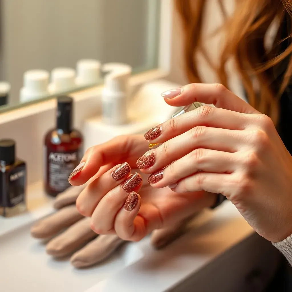 Maintaining and Caring for Your Brown Glitter Nail Designs