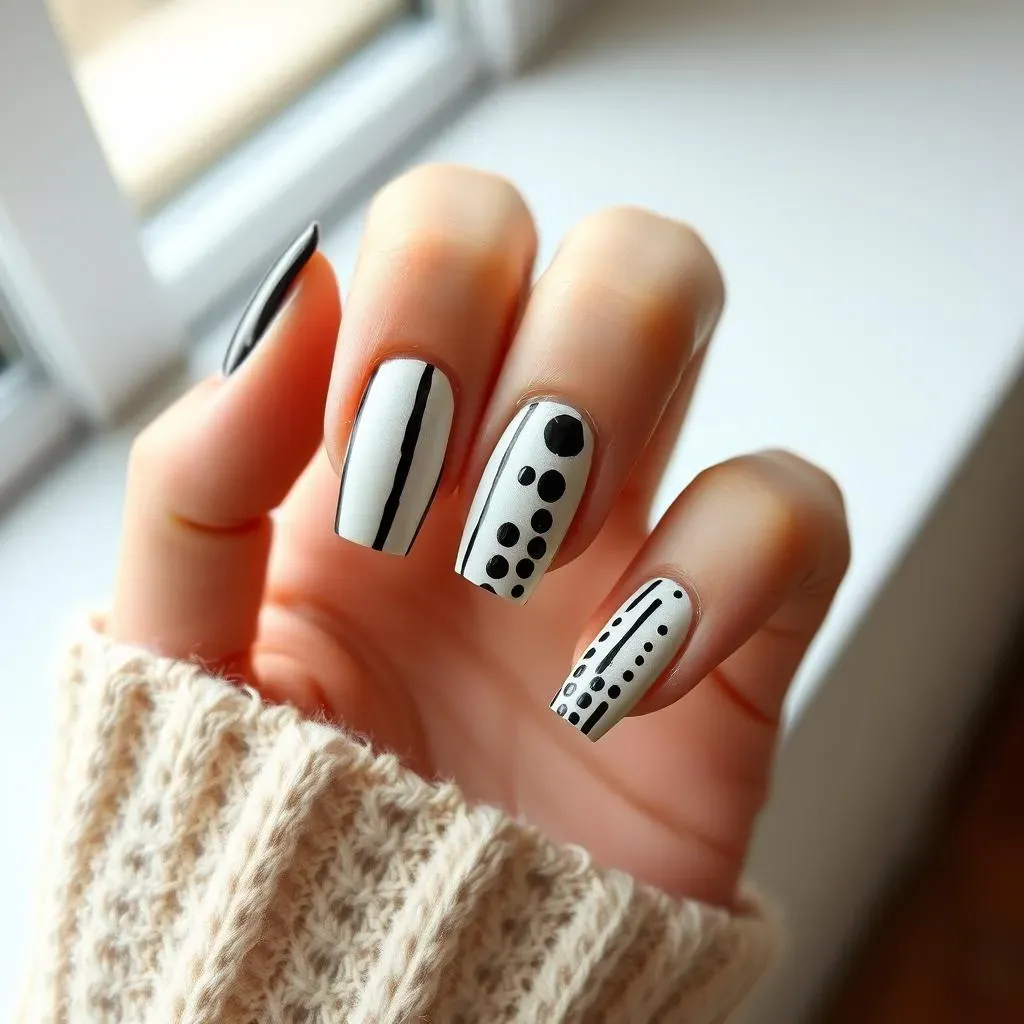 Mastering Basic Techniques for Easy Black and White Nail Art