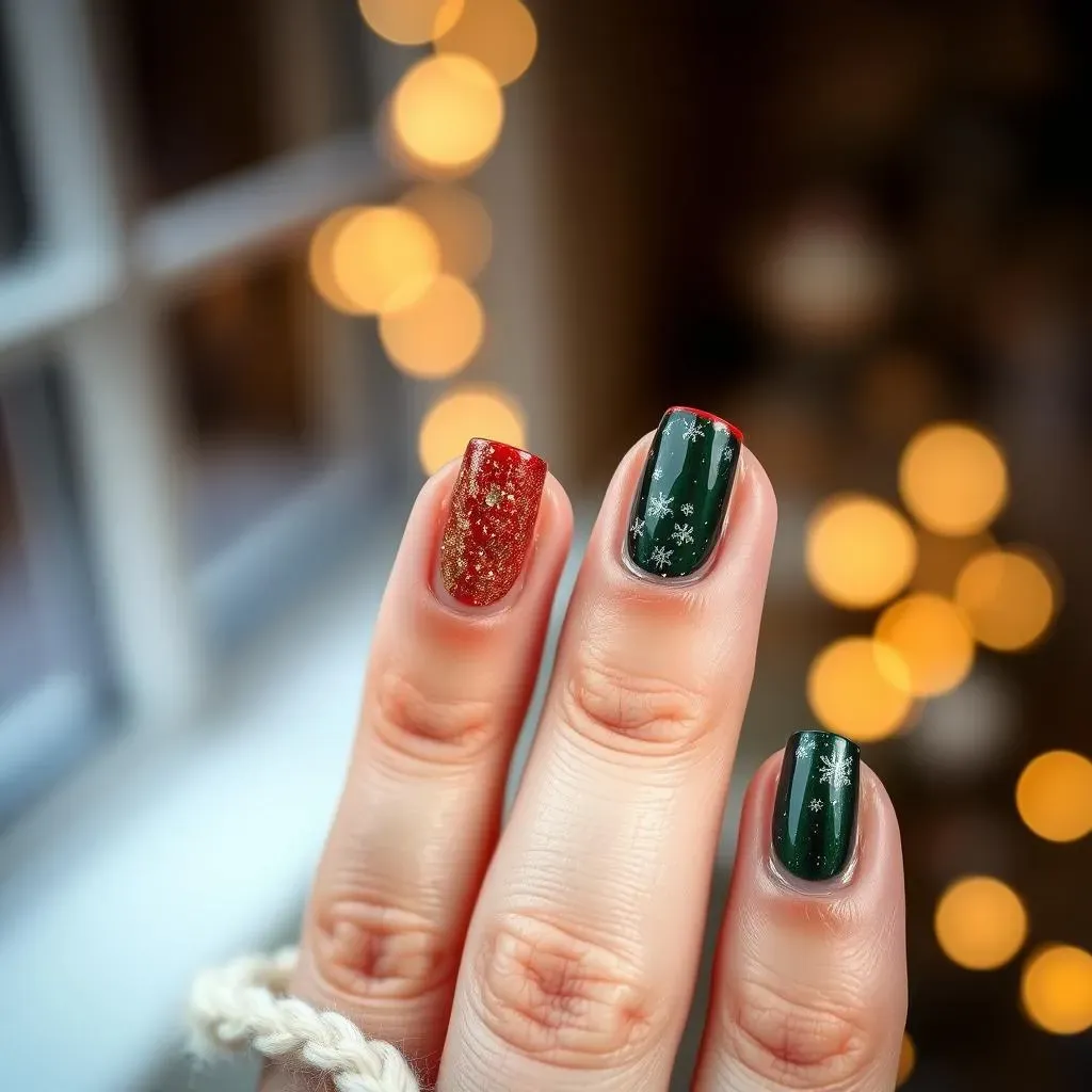 More Advanced Cute Easy Christmas Nail Designs