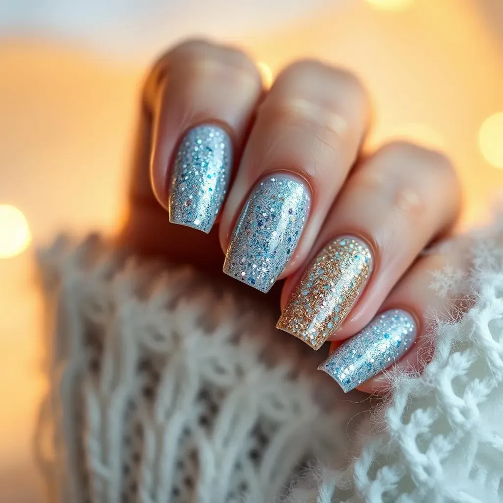 Quick and Easy Glitter and Shimmer Nail Designs for Winter