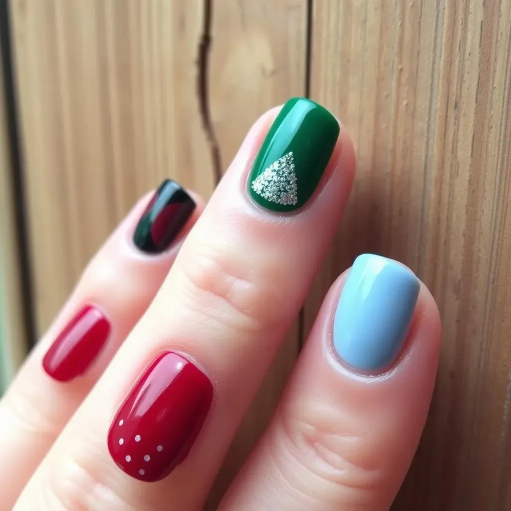 Quick & Chic: Easy Christmas Nail Designs for Short Nails