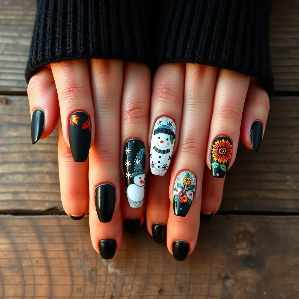 Seasonal Twists: Black Nails for Every Occasion