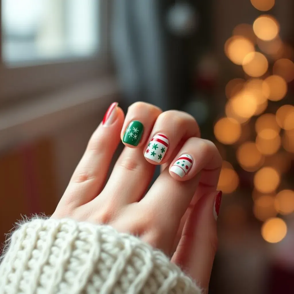 Simple Christmas Nail Art Ideas: Cute Designs for Beginners