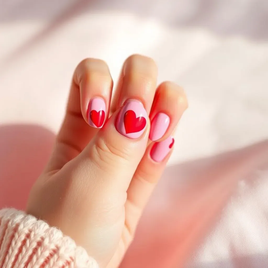 Simple Easy Valentine Nail Designs for Beginners