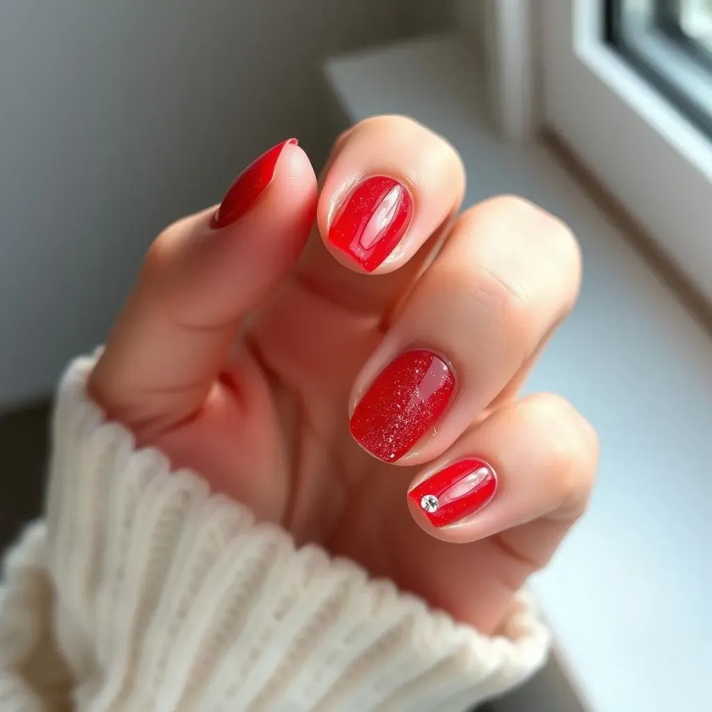 Simple Nail Art Red: Adding Accents and Details