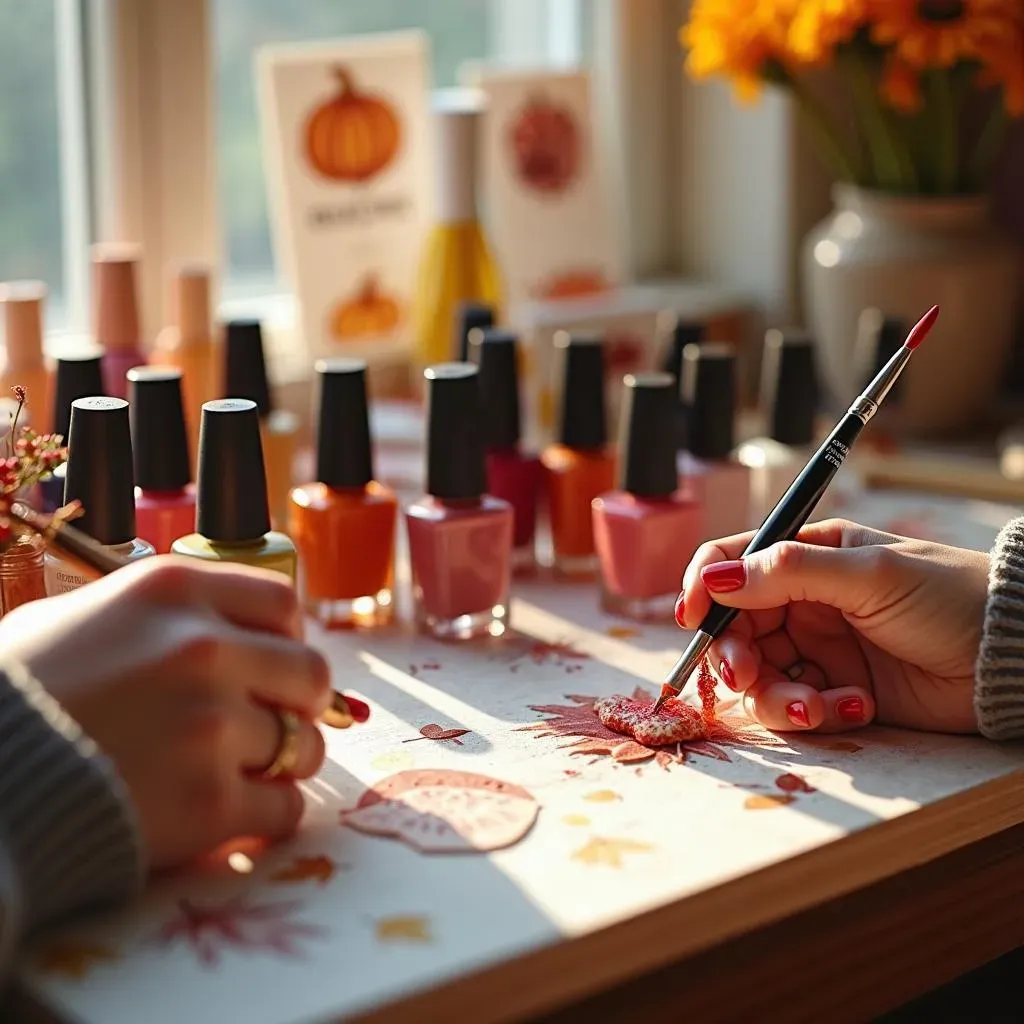 Simple Thanksgiving Nail Art Ideas: Easy Designs for Beginners