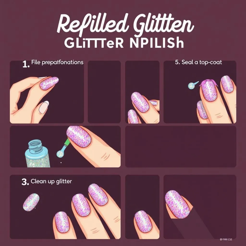 StepbyStep Guide: Applying Reflective Glitter for Stunning Nails