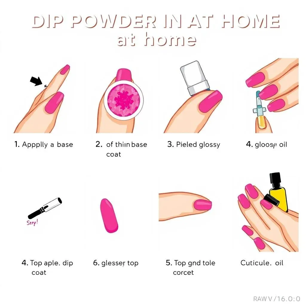 StepbyStep Guide to Achieve Easy Dip Powder Nail Designs at Home
