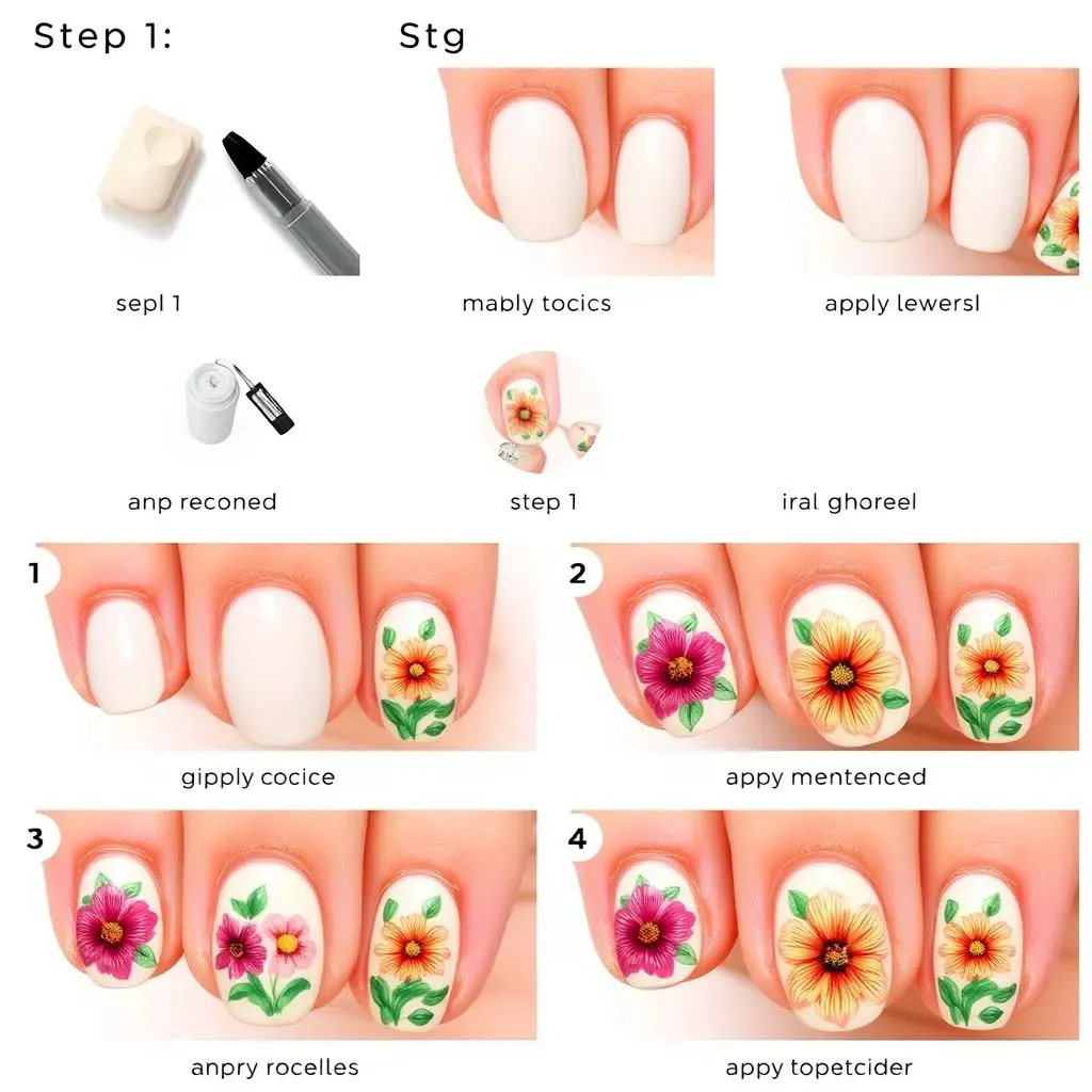 StepbyStep Guide to Painting Flower Nail Art