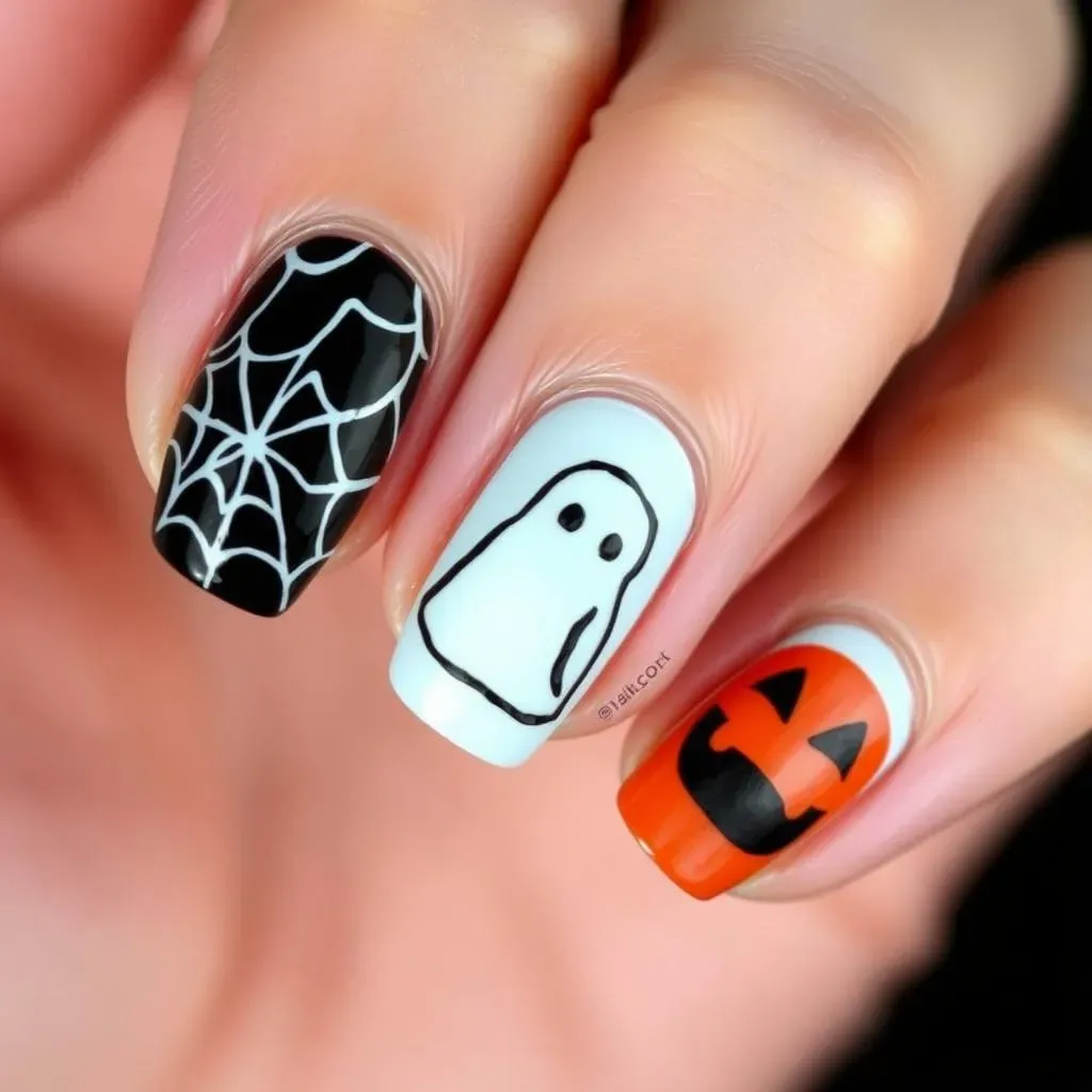 StepbyStep Tutorials for Easy Halloween Nail Art Designs