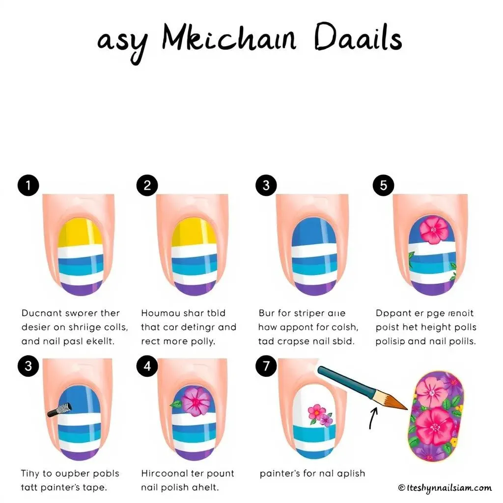 StepbyStep Tutorials for Easy Mexican Nail Designs