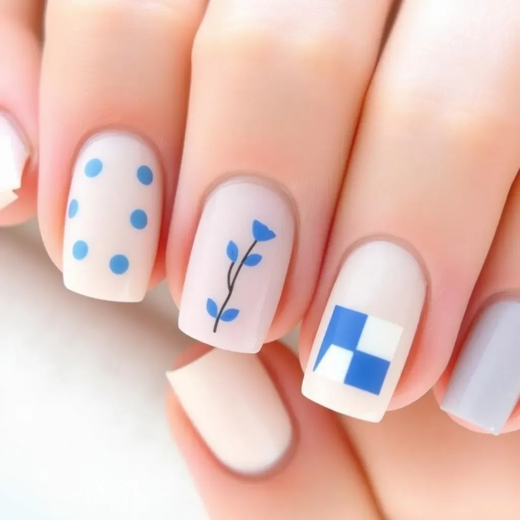 Trending Simple Blue Nail Art Ideas