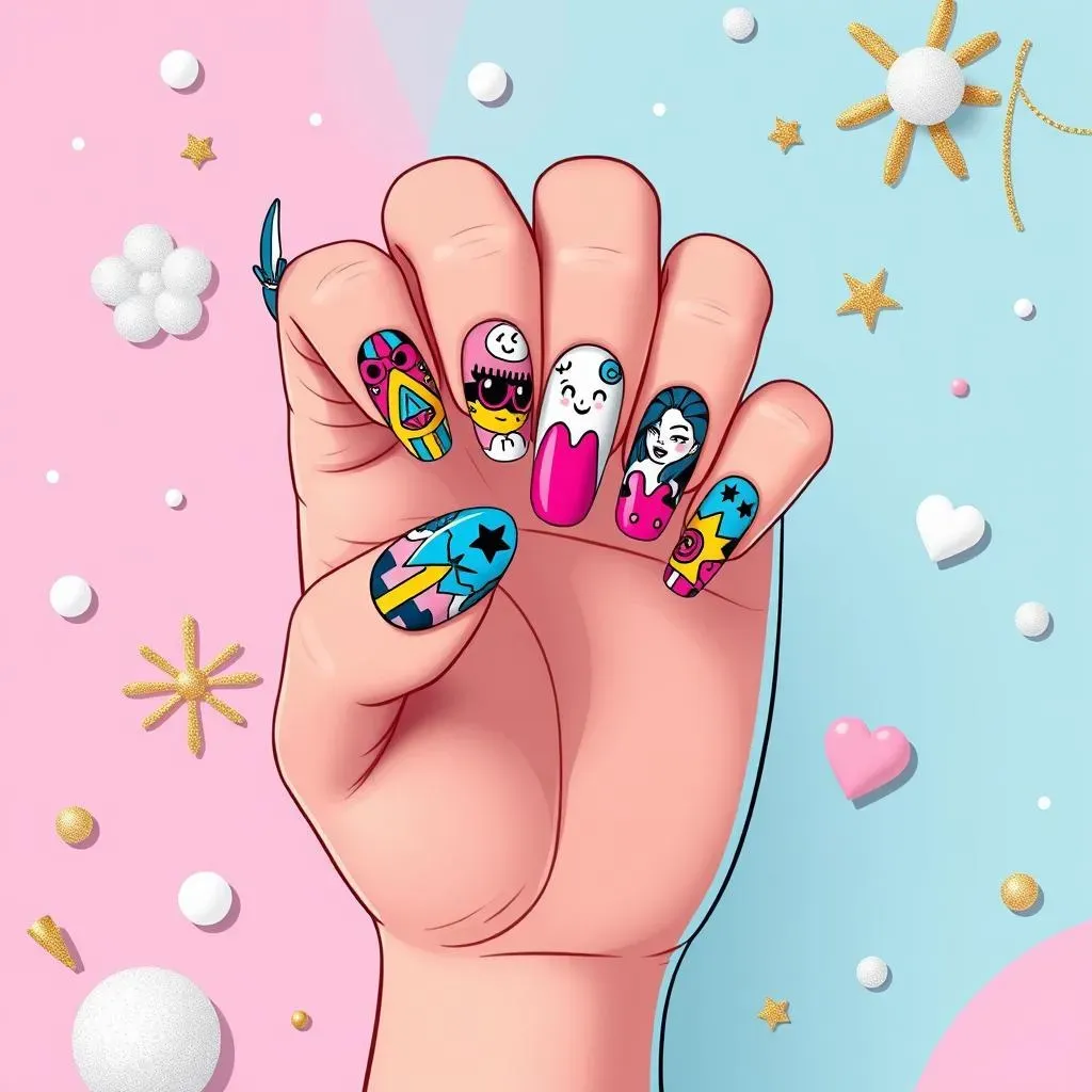 Trendy Cartoon Nail Art: From Classic to Cute