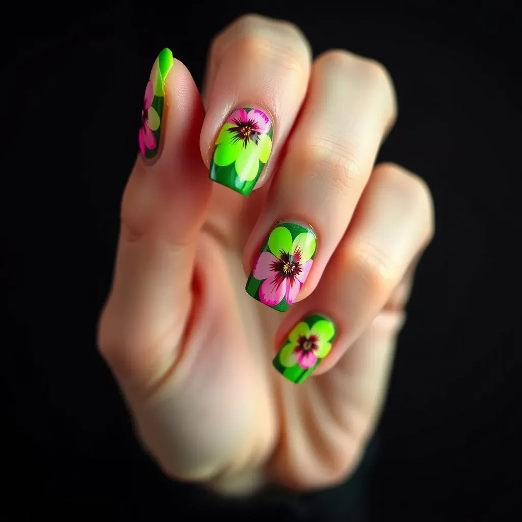 Unleashing the Trend: Why Neon Flower Nail Designs Are Blooming